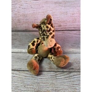 Manhattan Toy Giraffe Plush 18" Brown Stuffed Animal Pre‑Owned